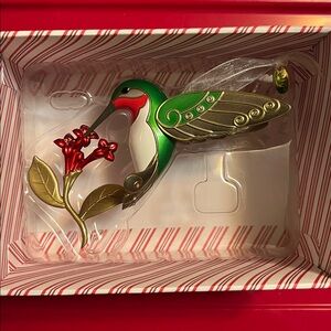 Hallmark Keepsake Dazzling Hummingbird Ornament Metal New in box